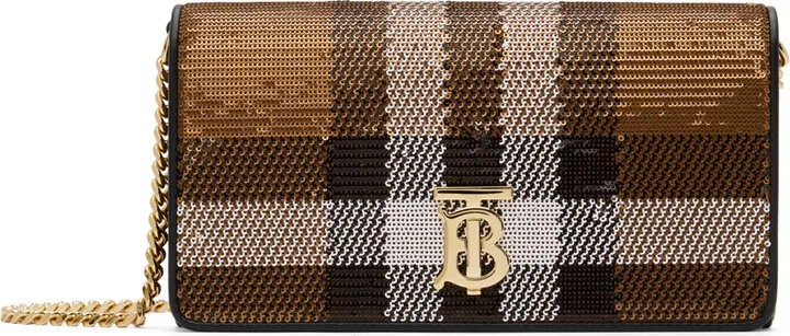 Burberry Brown Sequinned Lola Bag