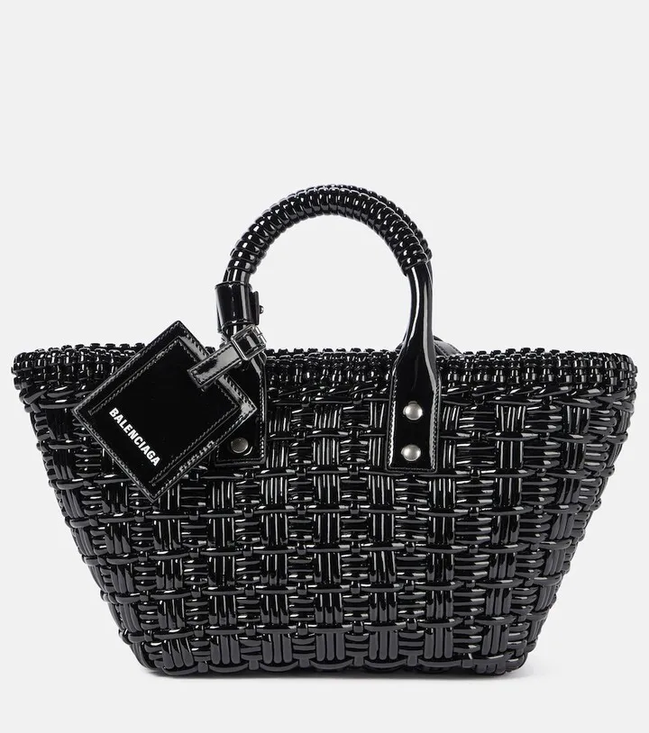 Bistro XS woven faux leather tote