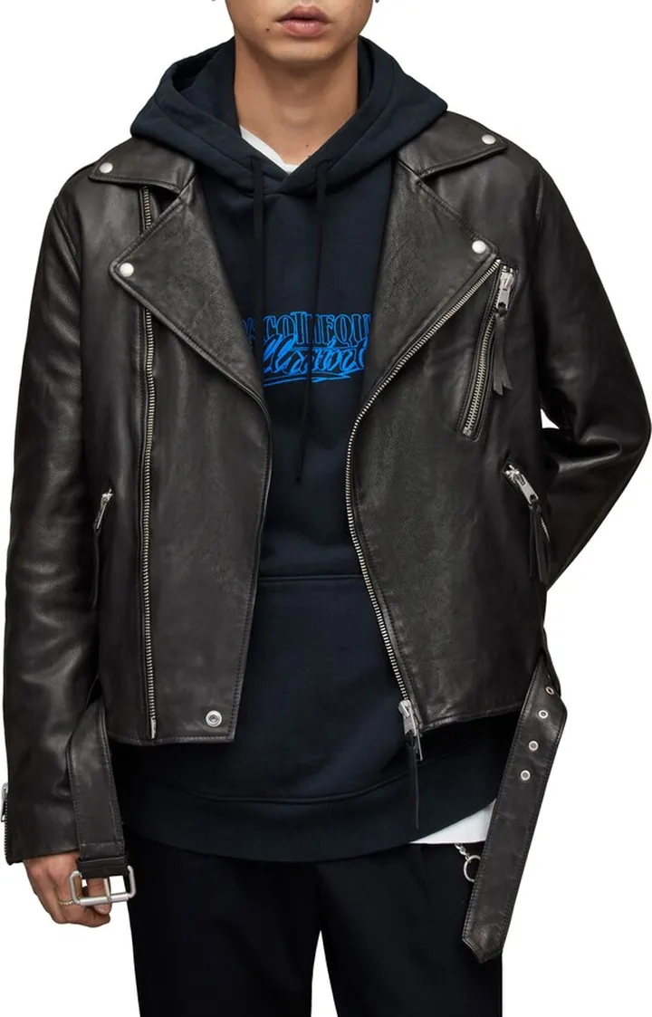 Allen Leather Biker Jacket