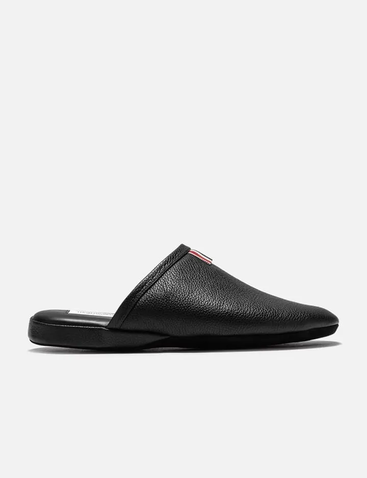 Pebbled Grosgrain Tab Slipper