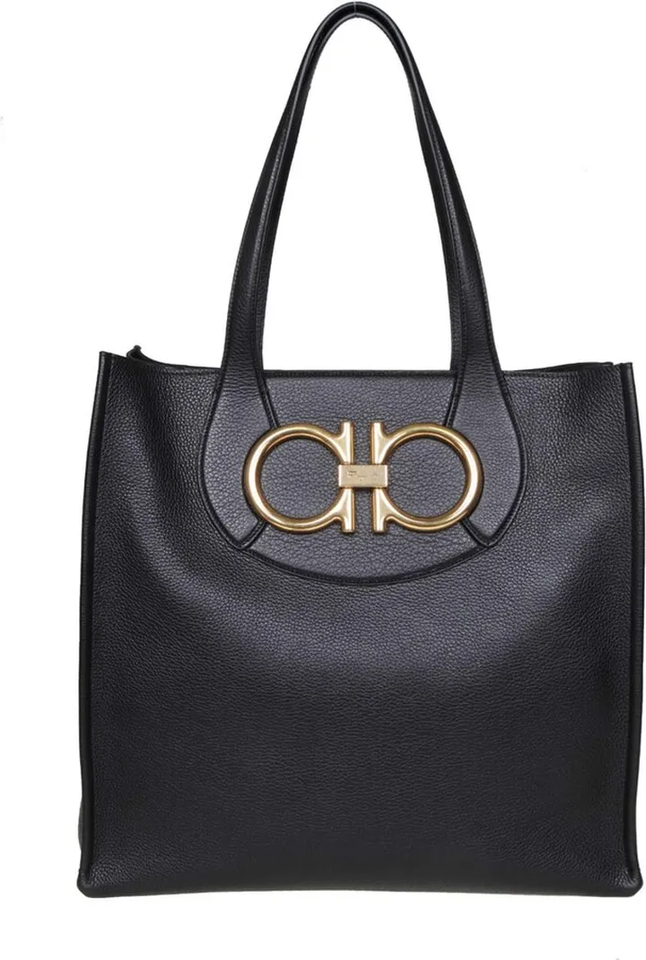 Salvatore Leather Tote Bag With Maxi Hook