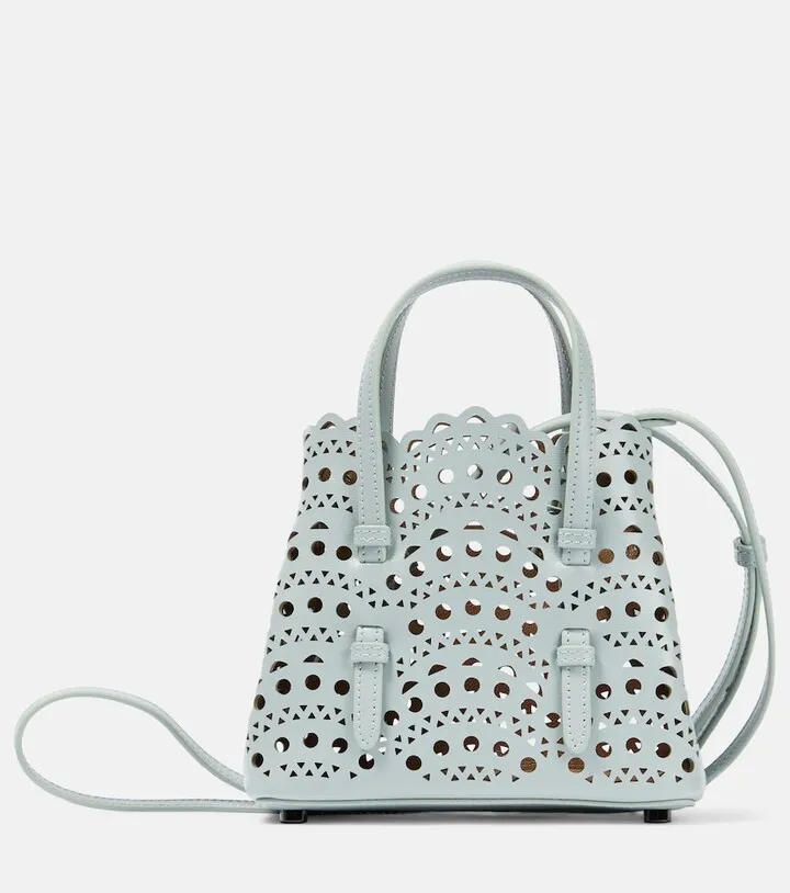 Le Mina 16 Vienne Wave leather tote bag