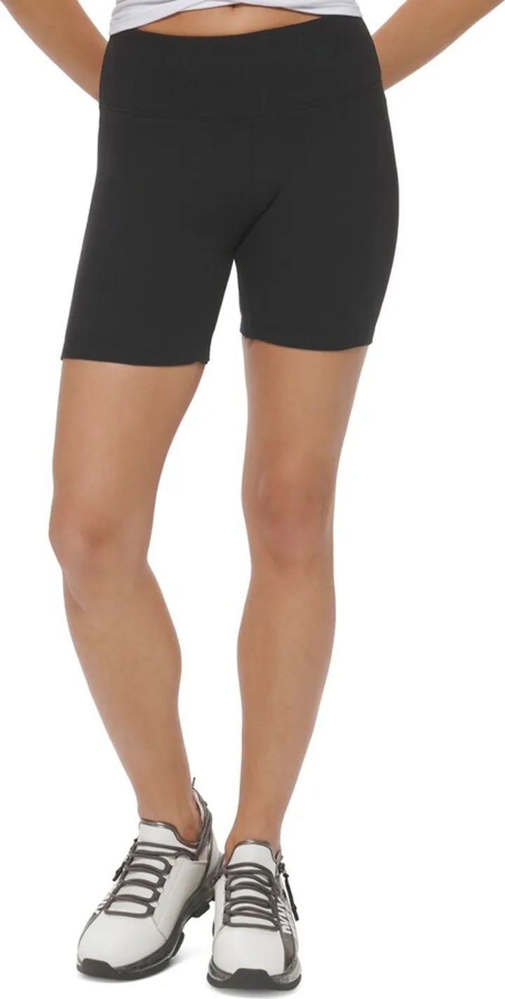 Dkny Sport Women's Ribbed High-Waist Bike Shorts