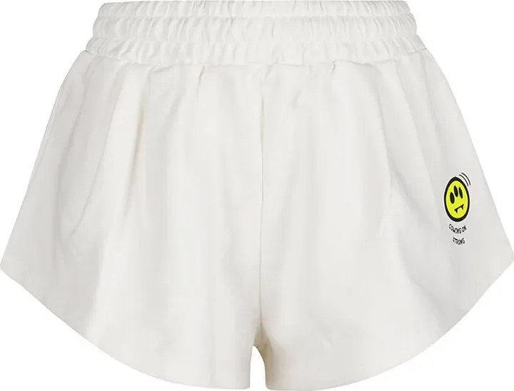 Barrow Logo-Printed Elasticated Waistband Mini Shorts
