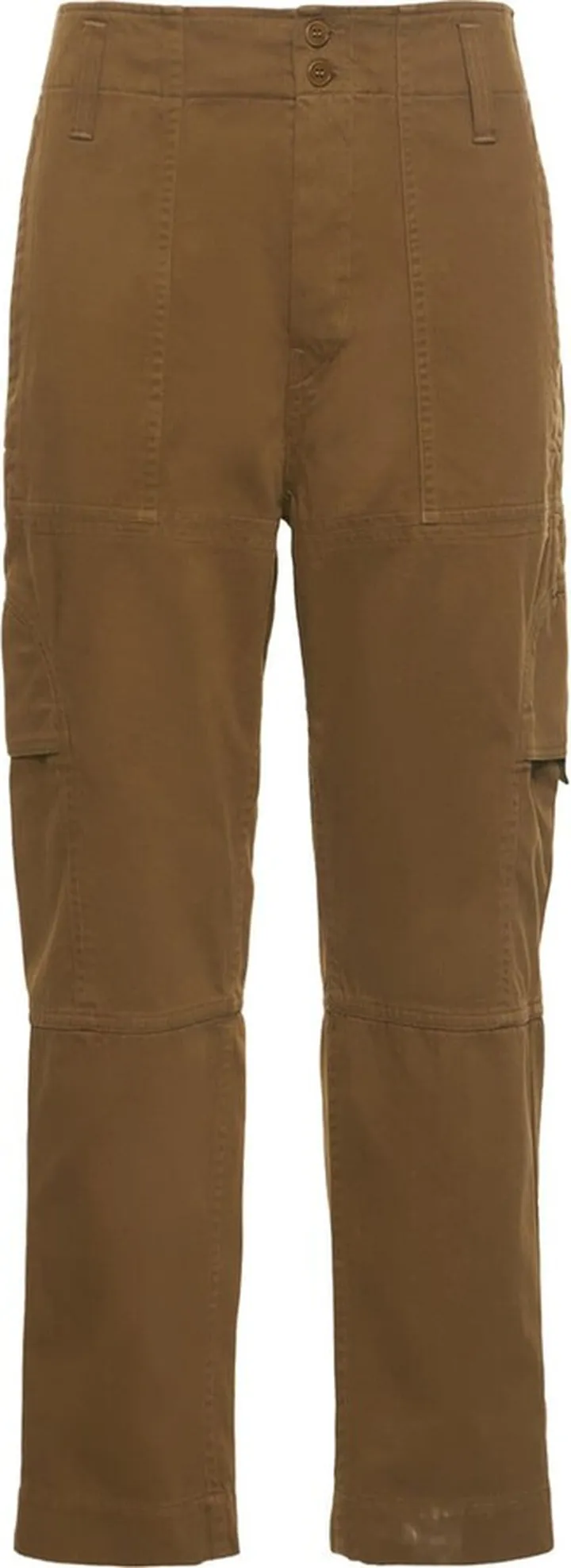 Cotton woven wide leg cargo pants