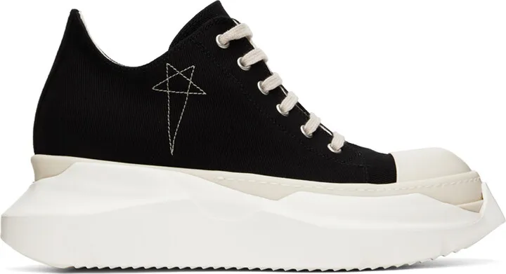 Rick Owens DRKSHDW Black Abstract Sneakers