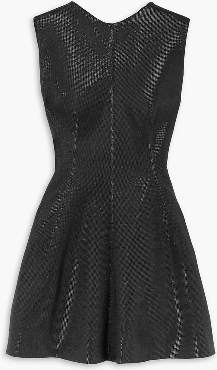 Sentiment metallic crepe mini dress