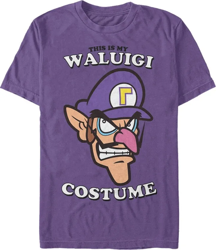 Men's Nintendo This Is My Waluigi Costume T-Shirt - Purple - 2X Large