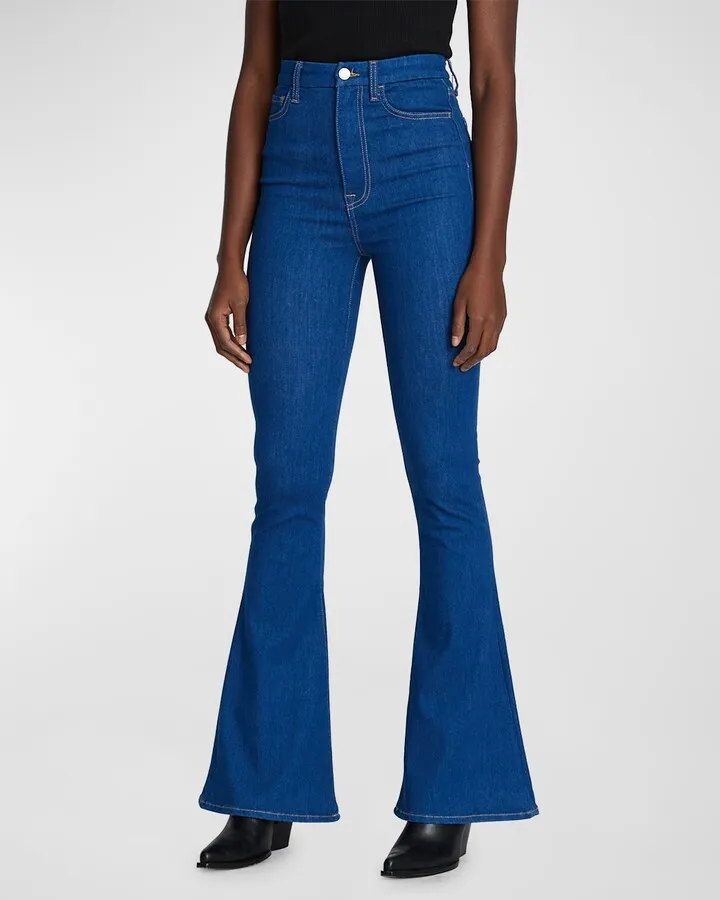 Ultra High Rise Skinny Flare Jeans