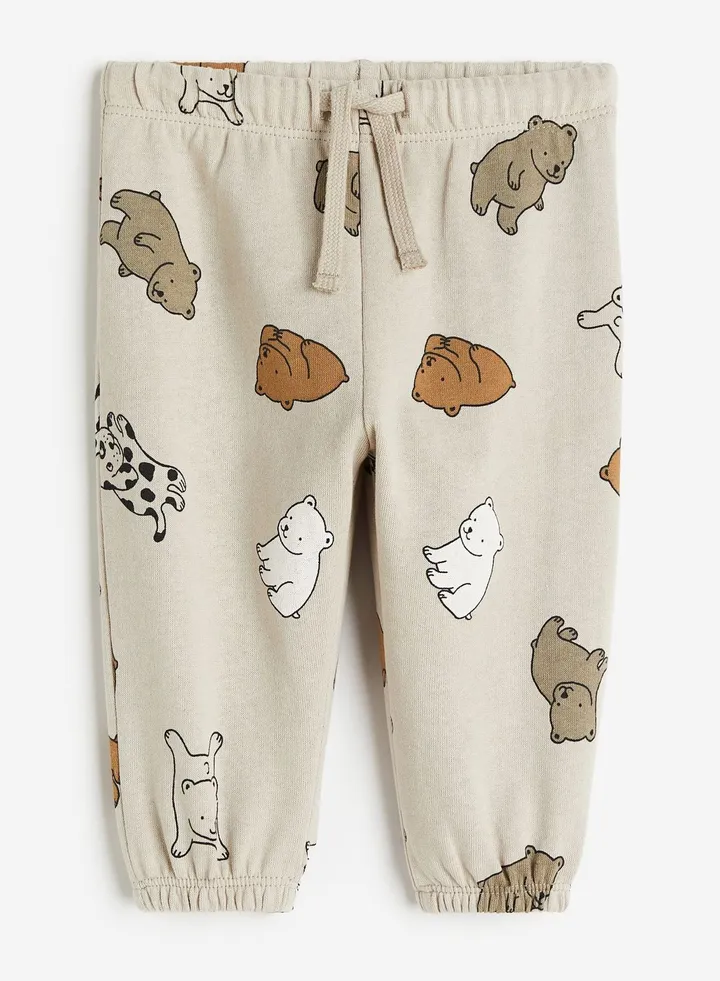 Kids Bear Print Joggers