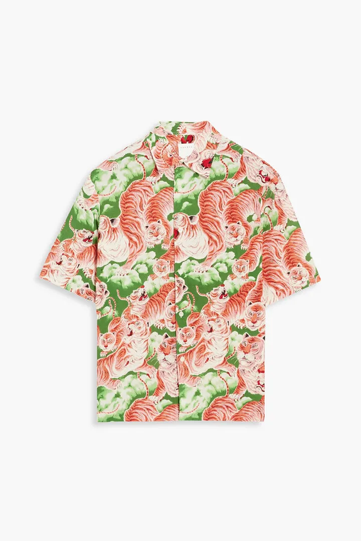 Printed voile shirt