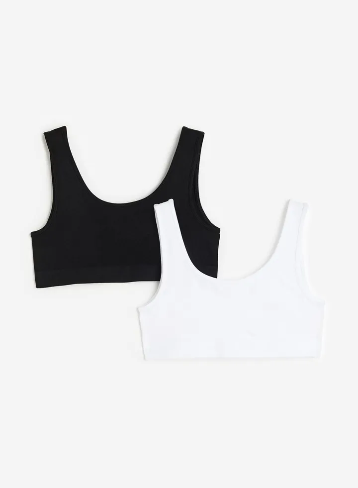 Kids 2 Pack Seamless Short Tops