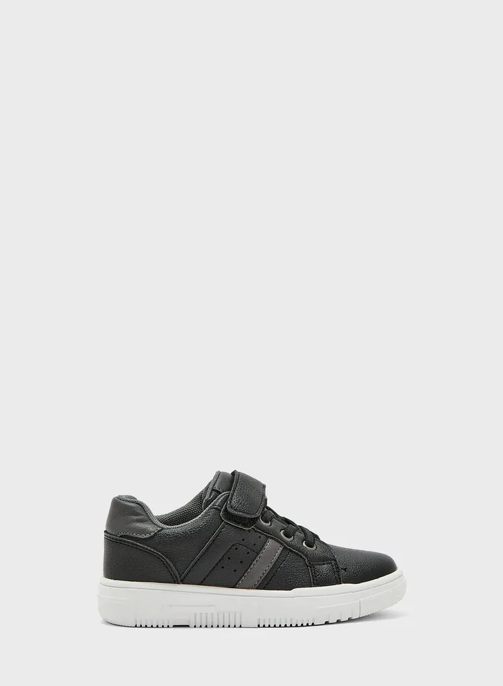 Back To School Kids Lace Up Low Top Sneakers