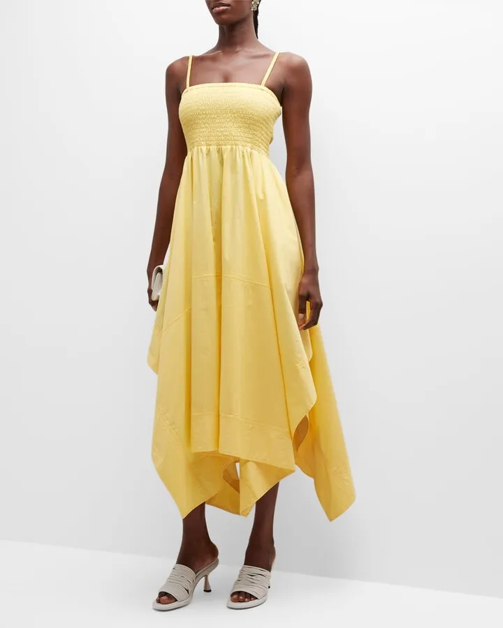 Adriana Smocked Midi Dress