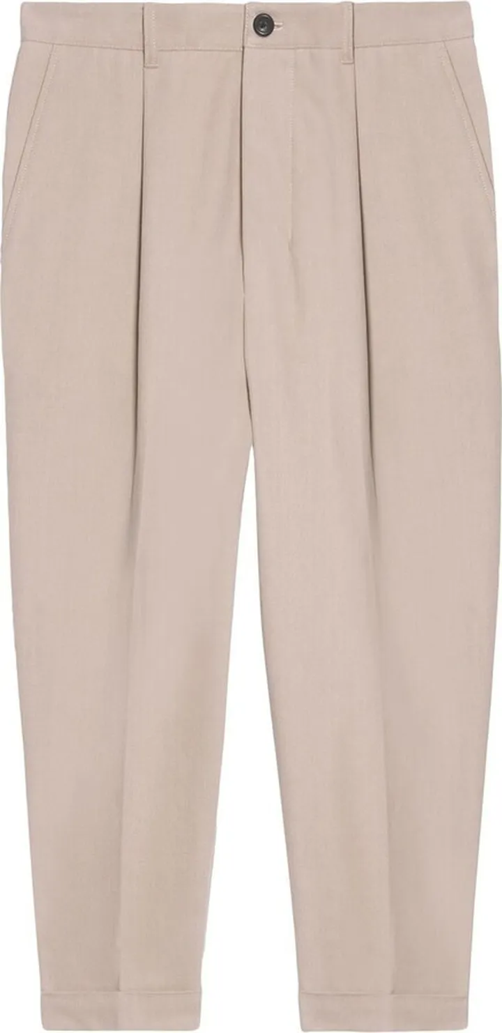 Tapered Cropped Trousers