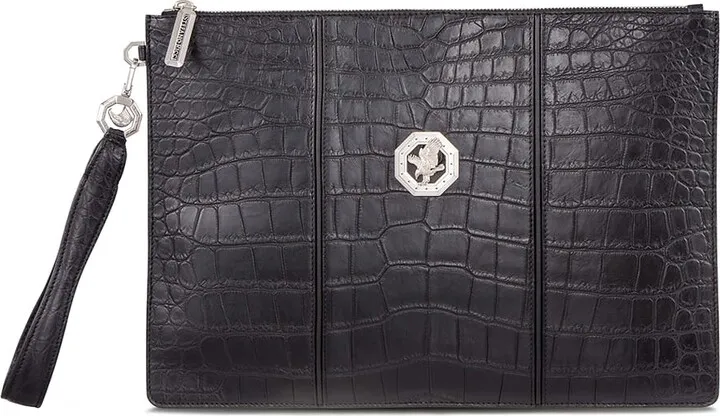 Men's Crocodile Leather Portfolio Case