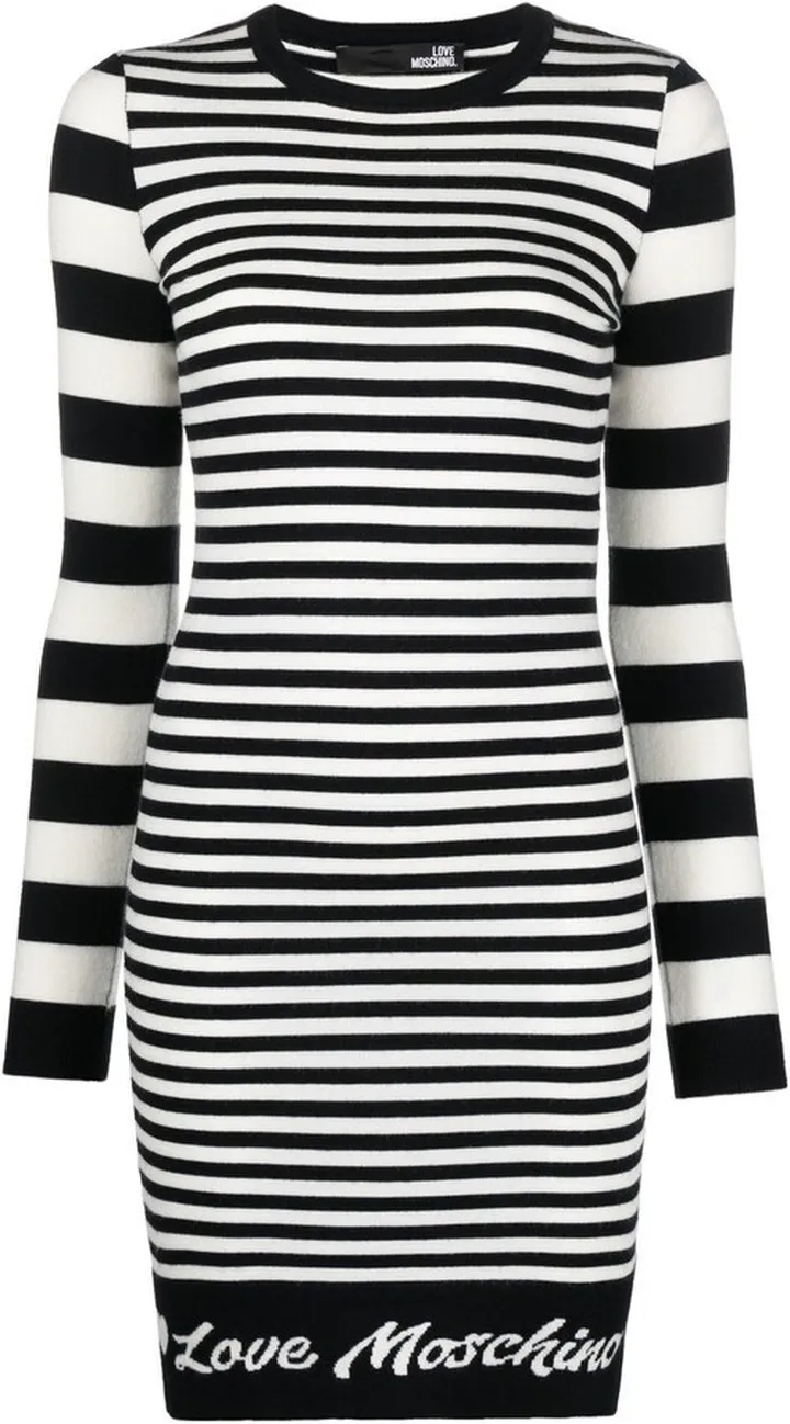 Striped Knitted Mini Dress