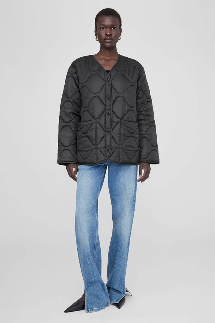 ANINE BING Andy Bomber in Black