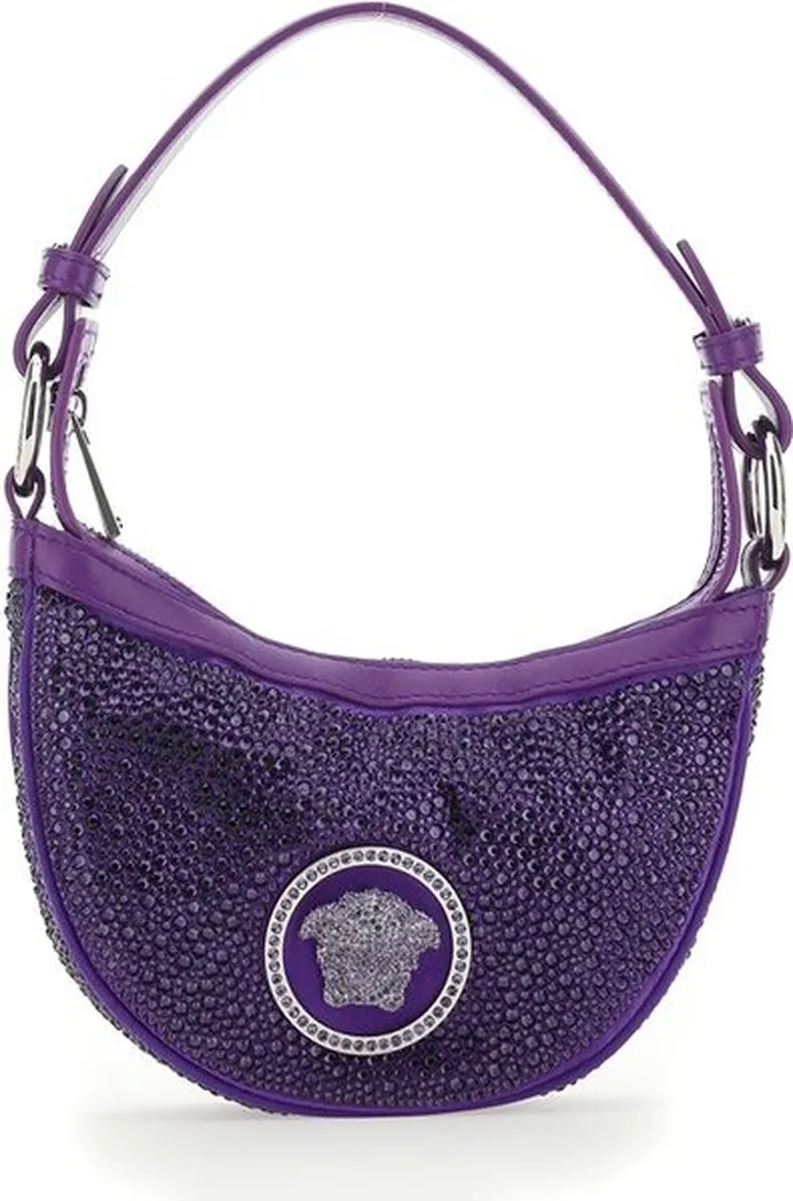 Versace Medusa-Motif Embellished Tote Bag