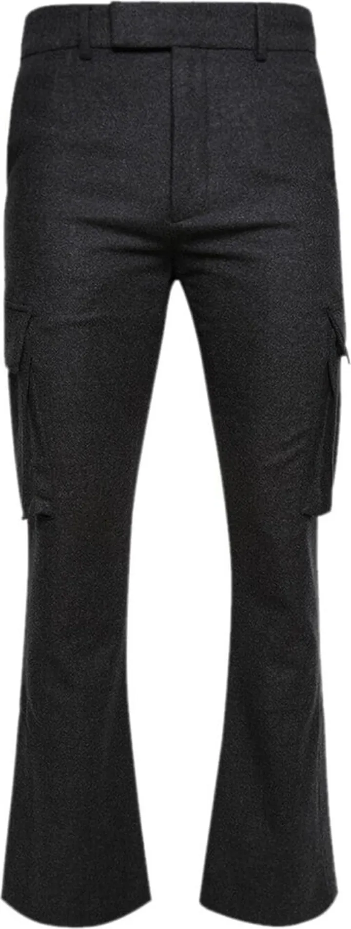 Tactical Cargo Flared Trousers