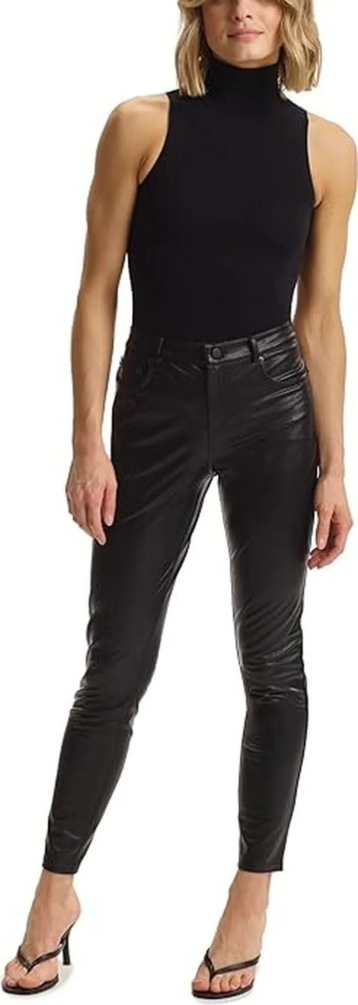 Commando Faux Leather Five-Pocket Pants SLG69 (Black) Women's Casual Pants