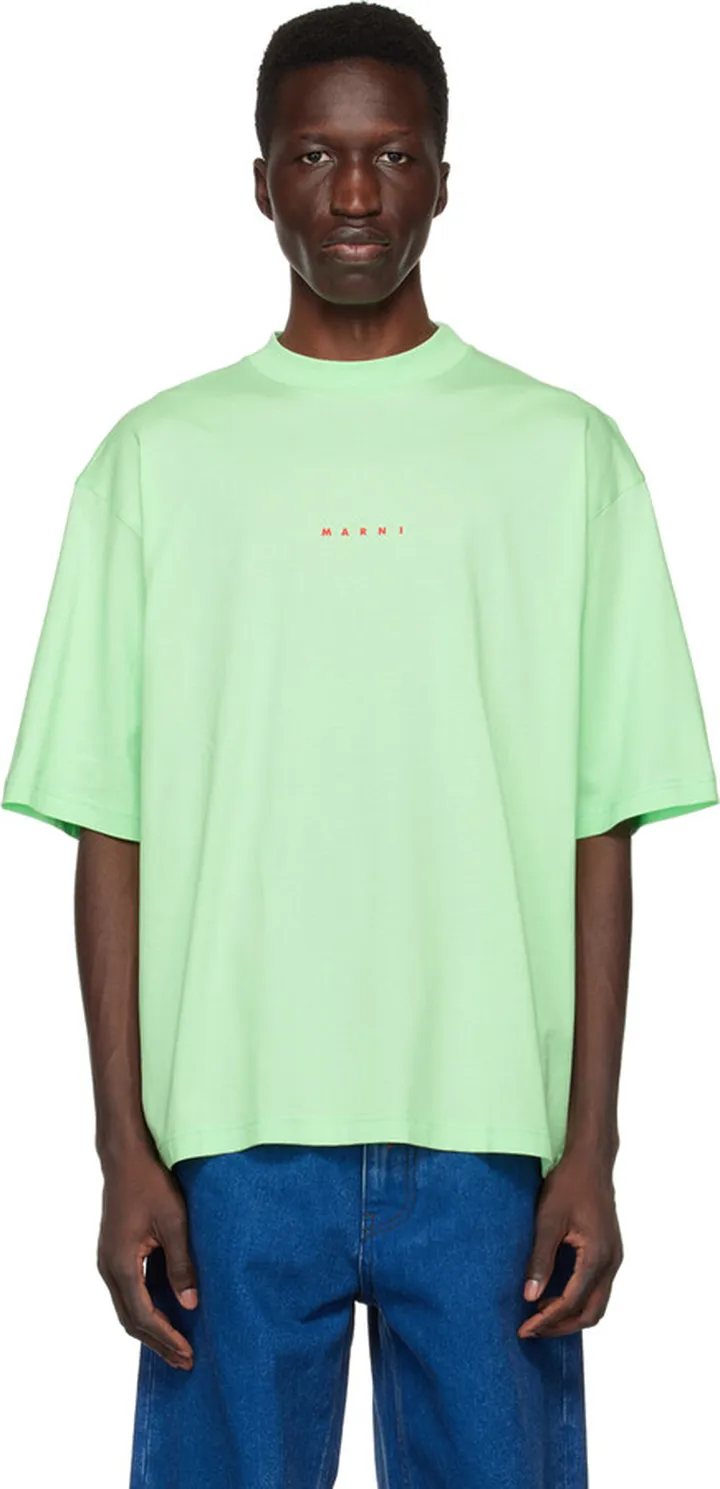 Marni Green Loose Fit T-Shirt
