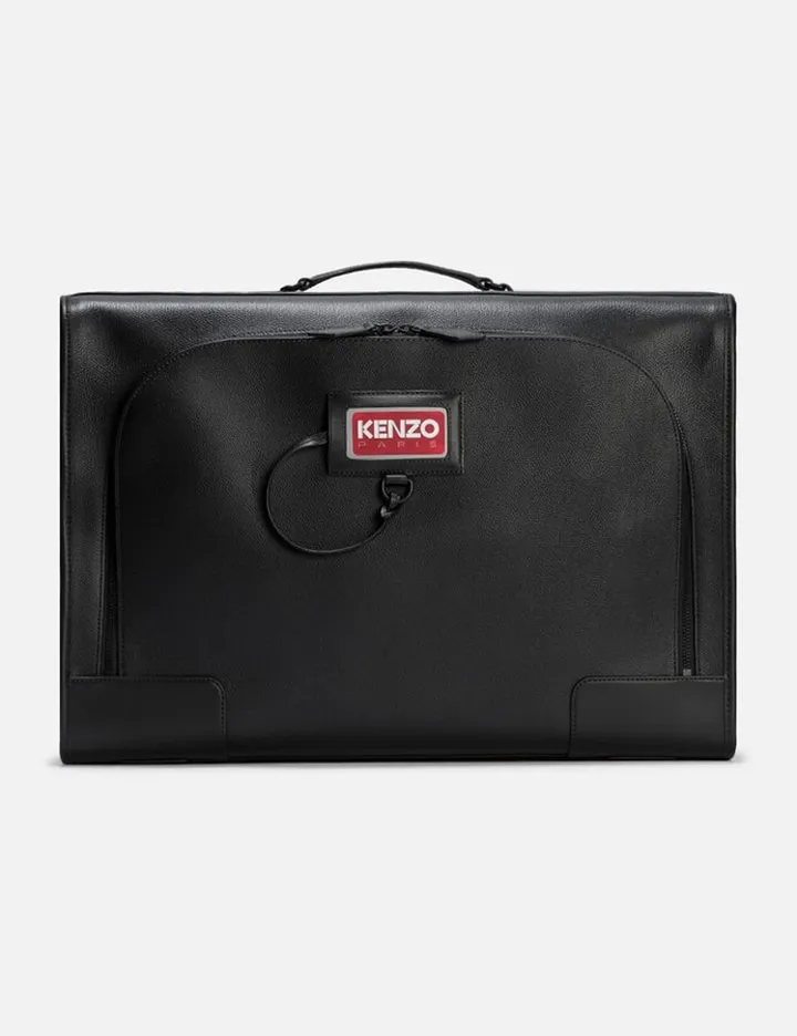 Discover Grained Leather Suitcase