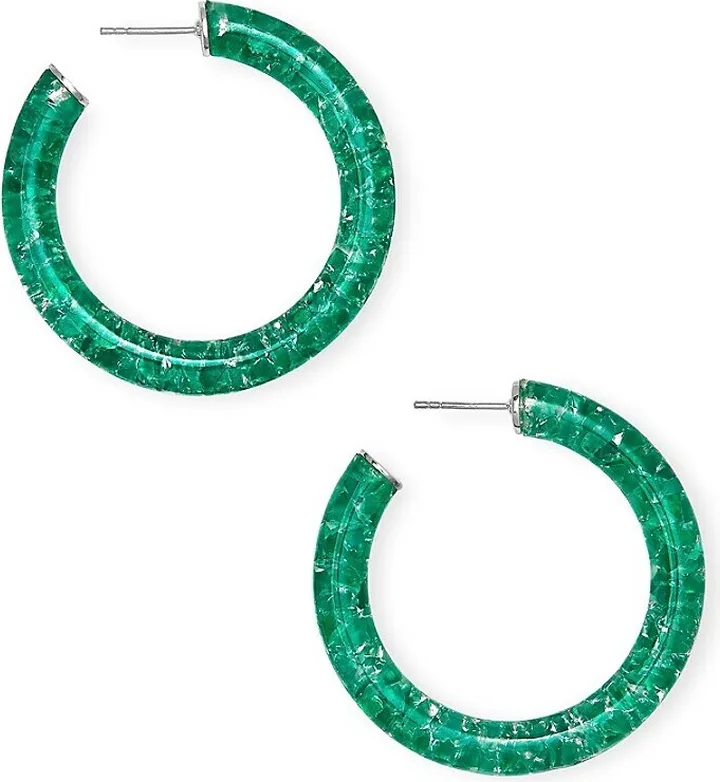 Sonnie Sterling Silver & Gemstone Hoop Earrings