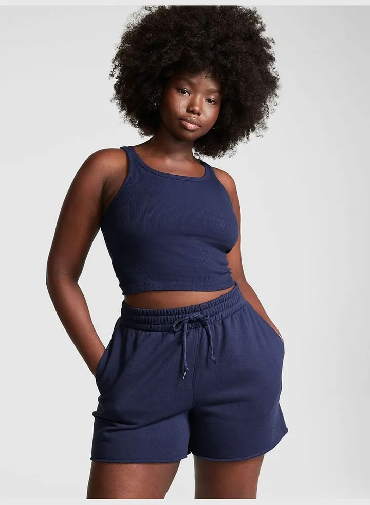 Cropped Rib Tank Top