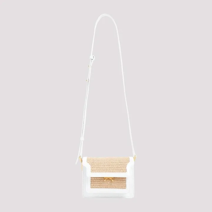 Marni Foldover Woven Crossbody Bag