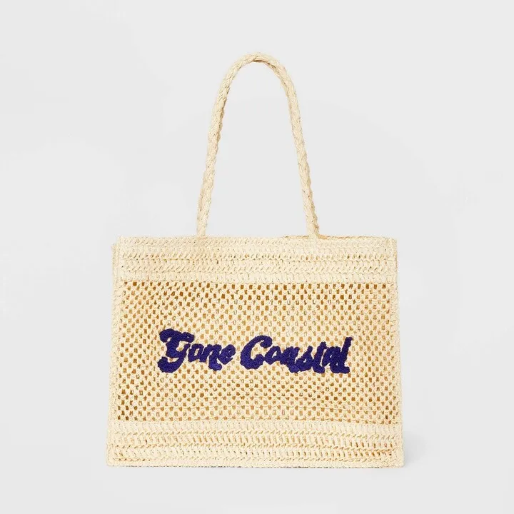 Seasonal Tote Handbag - A New Day™ Natural