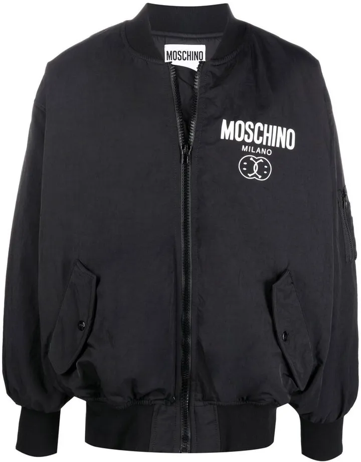 Logo-Print Bomber-Jacket