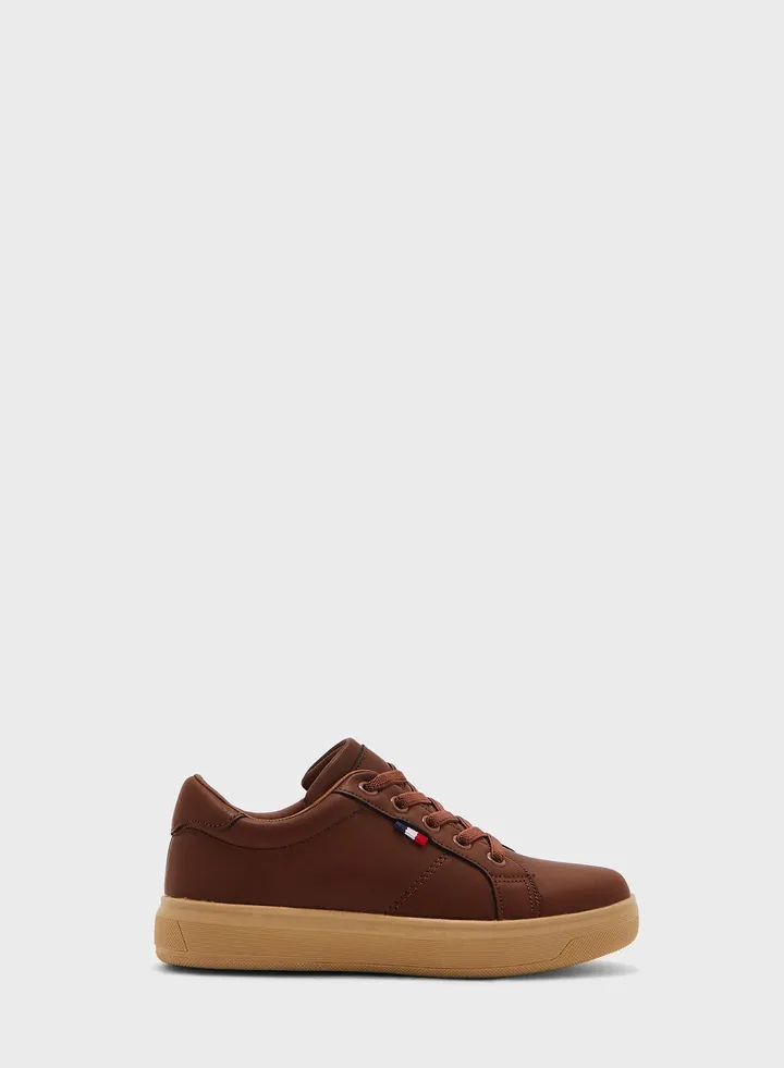 Kids Lace Up Low Top Sneakers