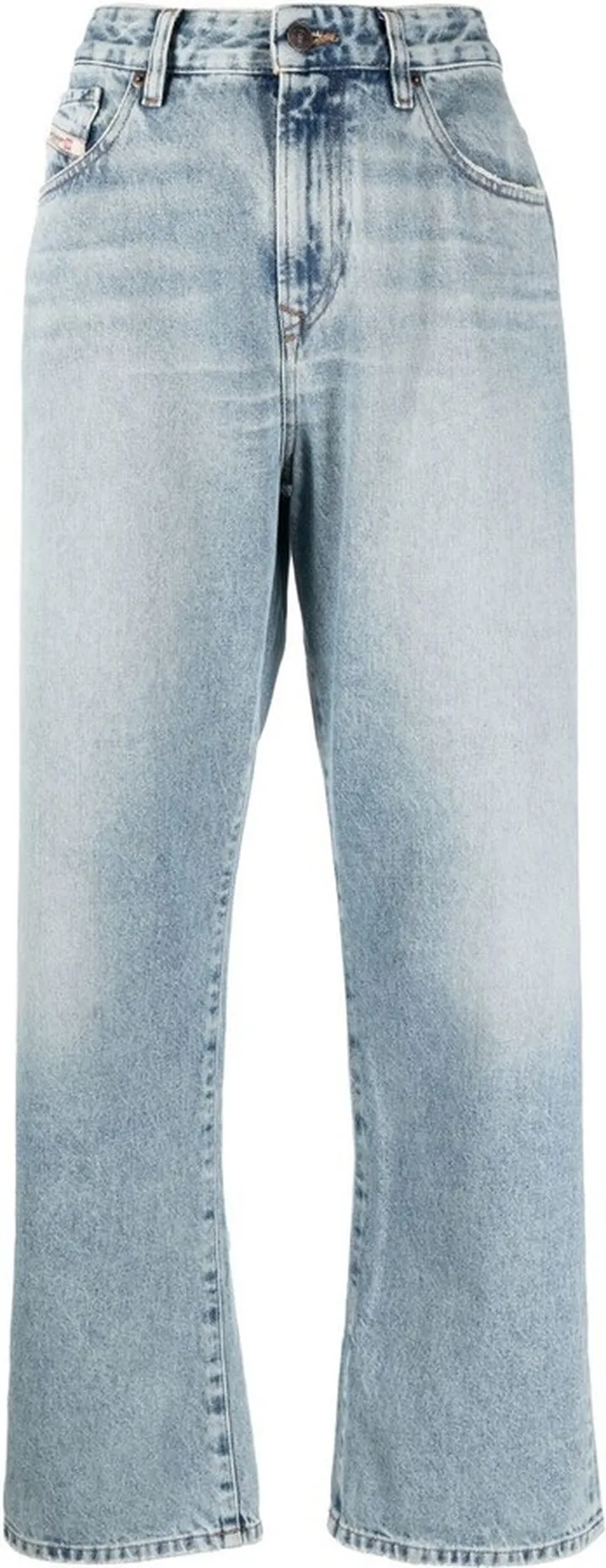 Wide-Leg Cropped Jeans