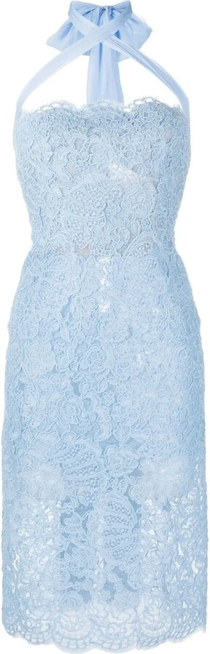 Lace Cross-Shoulder Dress