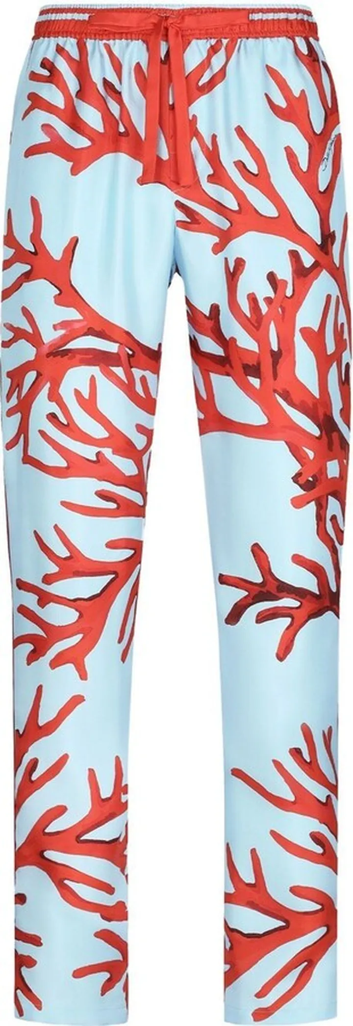 Embroidered Silk Trousers