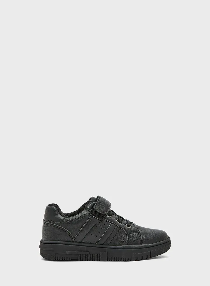 Back To School Kids Velcro Low Top Sneakers