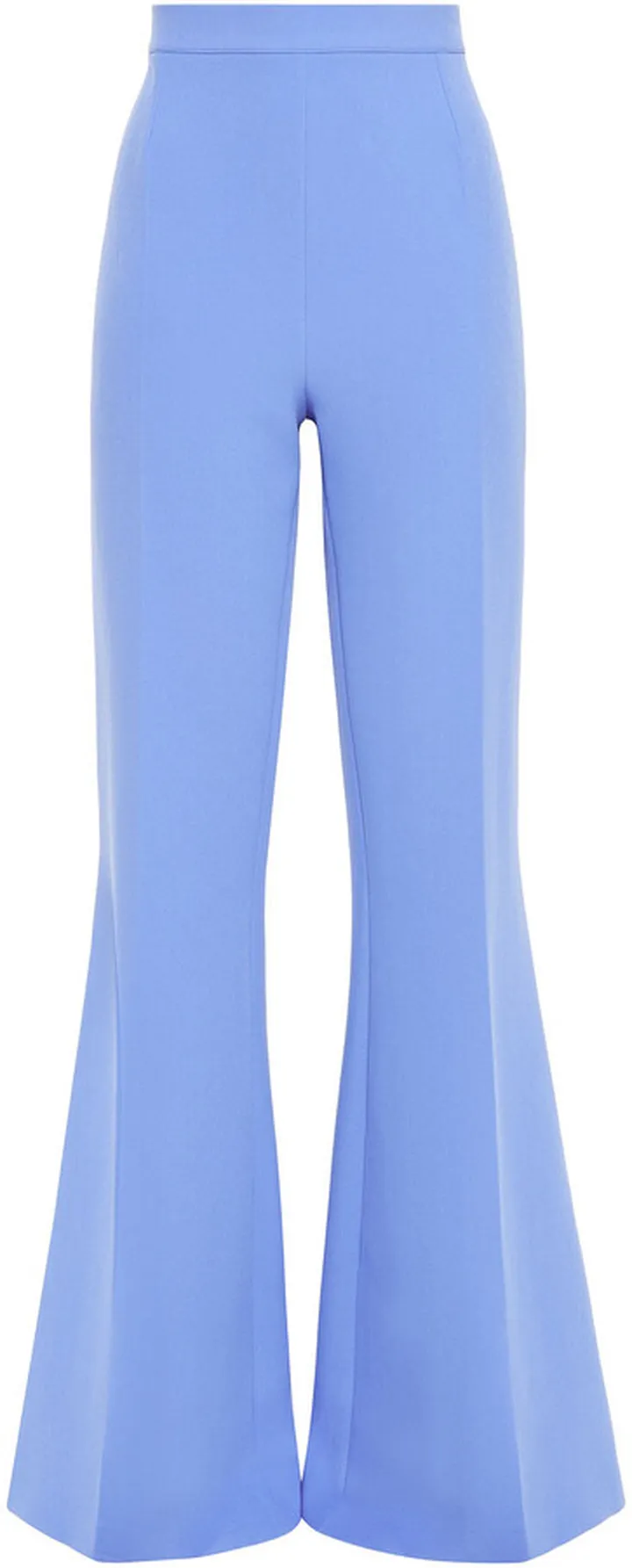 Stretch-crepe flared pants