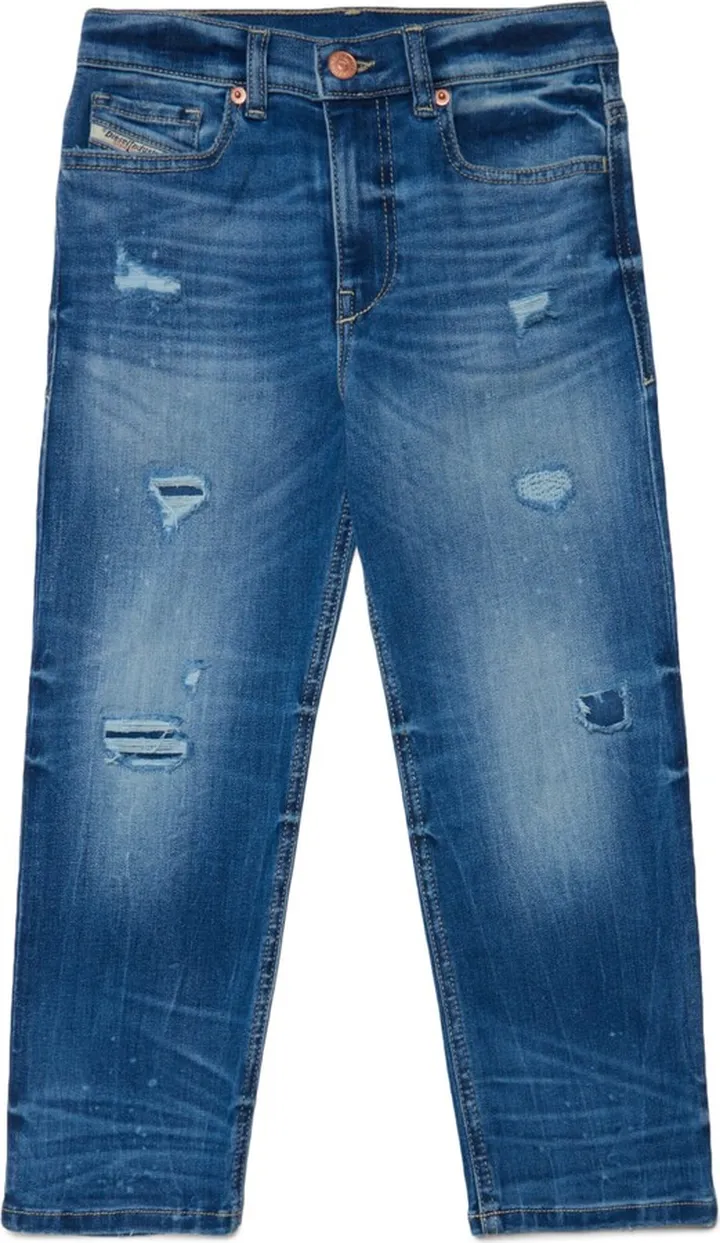 2016 D-air-j Trousers Diesel 2016 D-air Boyfriend Dark Blue Jeans With Rips