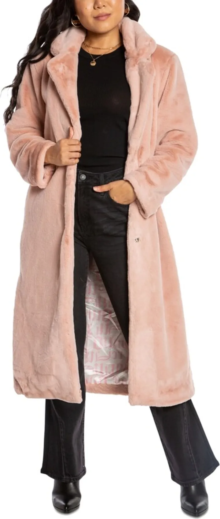 Juicy Couture Women's Teddy Faux-Fur Trench Coat