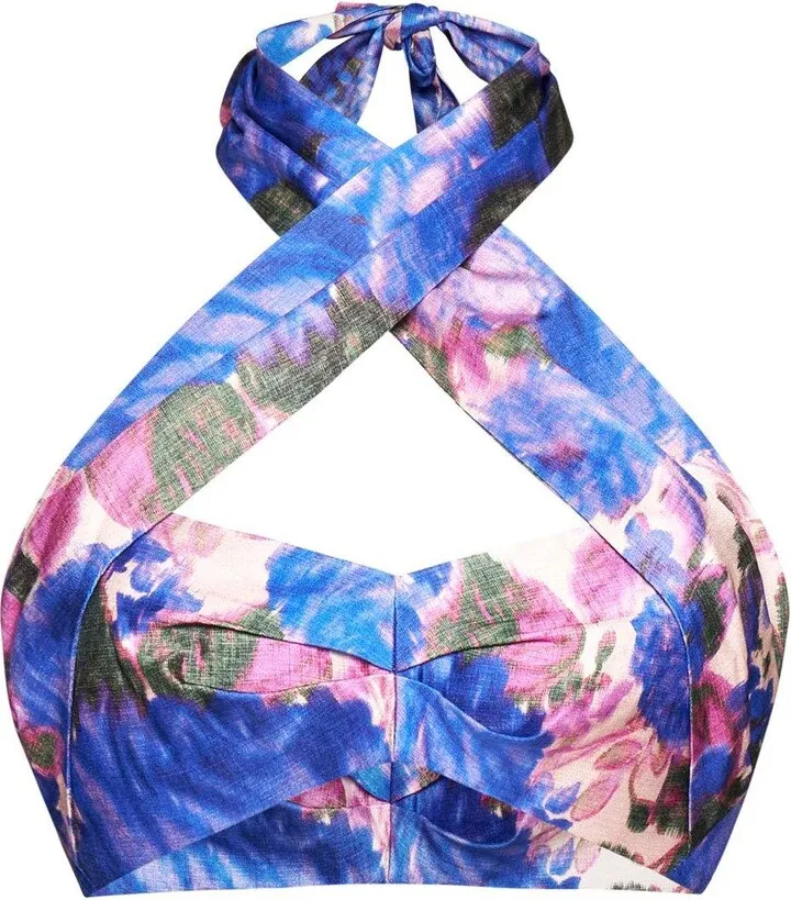 Tie-dyed Halterneck Top