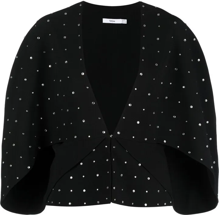 Studded Cape-Design Jacket