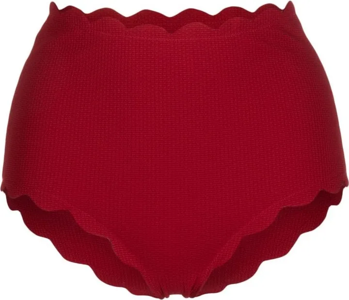 Shell-Print High-Waisted Bikini Bottoms