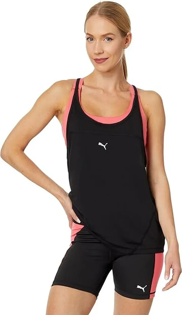 PUMA Run Tank (Puma Black) Women's Clothing