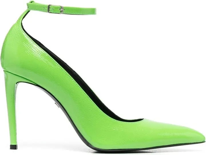 Pointed-Toe Leather Pumps