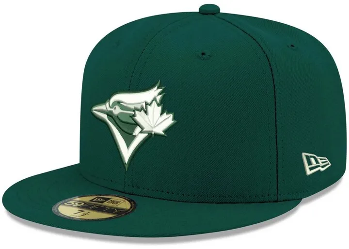 Men's Green Toronto Blue Jays Logo White 59FIFTY Fitted Hat
