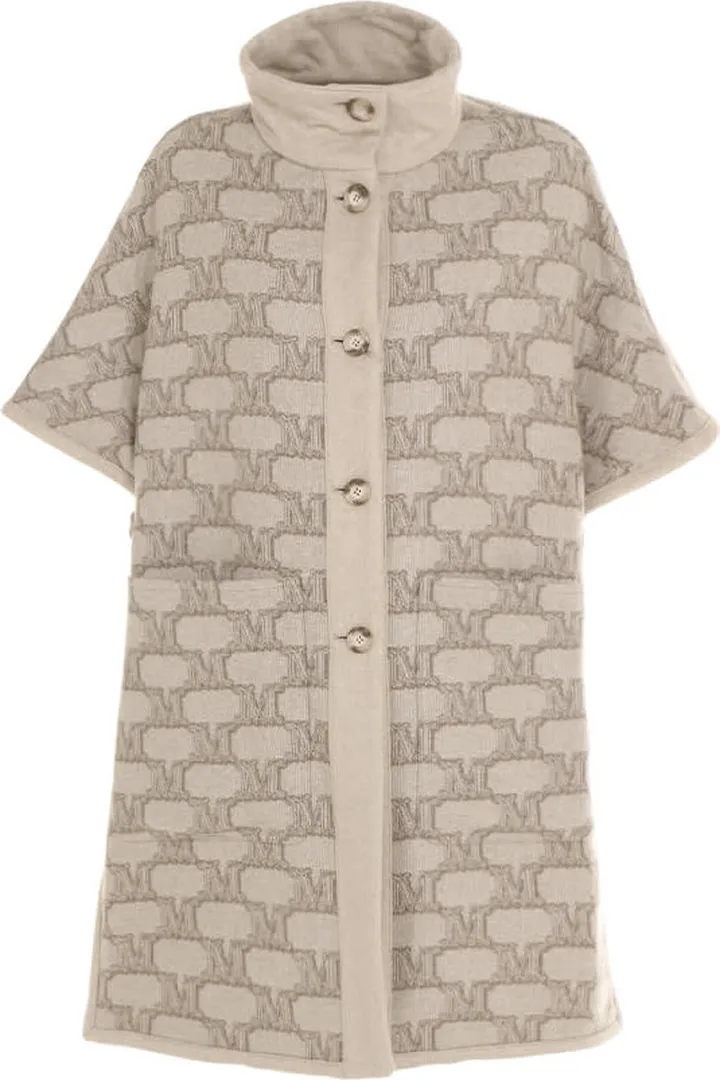 Reversible Zenica Cape In Cashmere And Wool