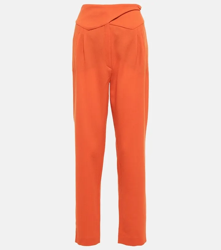 High-rise cropped pants