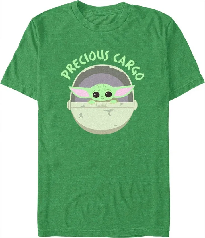 Men's Star Wars: The Mandalorian Grogu Precious Cargo T-Shirt - Kelly Heather - 2X Large
