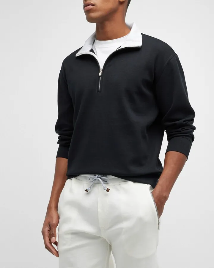 Men's Travel Quarter-Zip Sweater